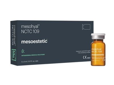 Mésothérapie par NCTC de mesoestetic, pour des injections intradermiques pour améliorer la qualité et le teint de la peau du visage.